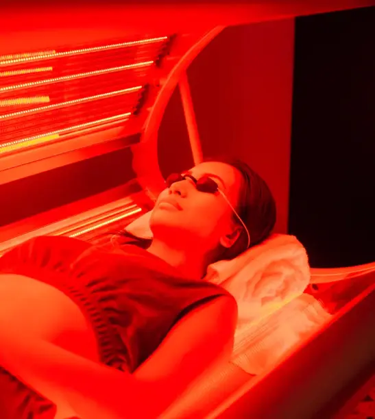 Red light therapy beds